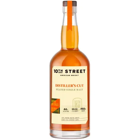 10th Street Peated Single Malt Distiller's Cut American Whiskey 750mL