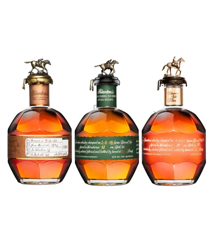 Blanton's Straight From Barrel Ora Liquors, Special Reserve & Gold Edition Bourbon Bundle