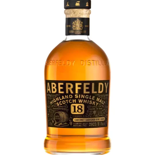 Aberfeldy 18 Year Old Finished in Cabernet Sauvignon Casks 2023 750mL