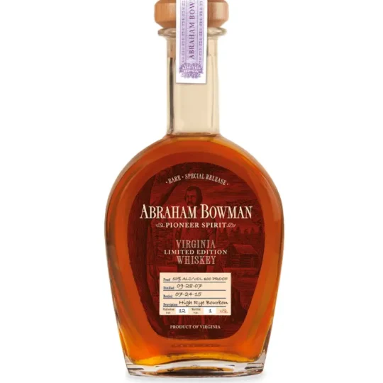 Abraham Bowman Virginia Limited Edition Whiskey Release No. 12 High Rye Bourbon 750mL