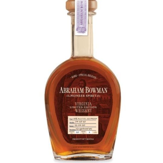Abraham Bowman Virginia Limited Edition Whiskey Release No. 20 | Gingerbread #2 750mL
