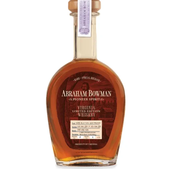 Abraham Bowman Virginia Limited Edition Whiskey Release No. 5 Last Millennium Bourbon Whiskey 750mL