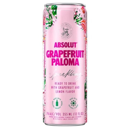 Absolut Grapefruit Paloma RTD Cocktail 4 Pack Cans