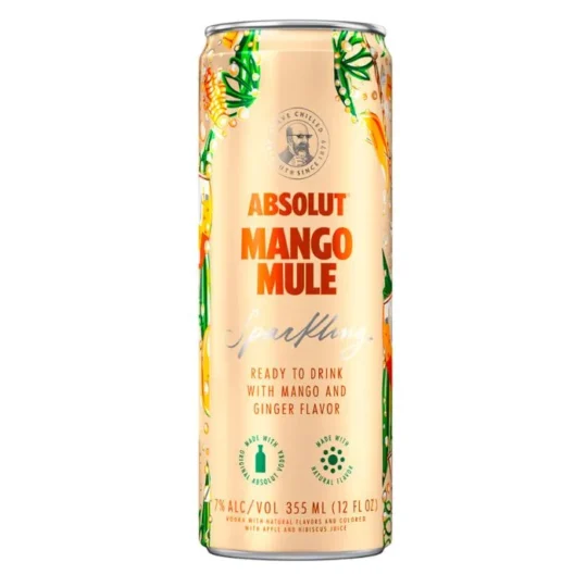 Absolut Ready To Drink Mango Mule 4 Pack Cans
