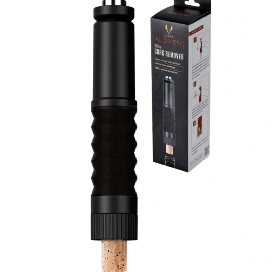 Alchemi CO2 Cork Remover in Black by Viski®