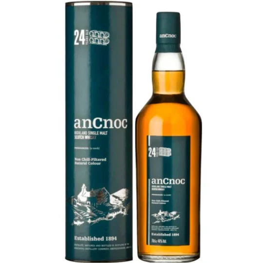 AnCnoc 24 Years Old Scotch Whiskey 750 mL