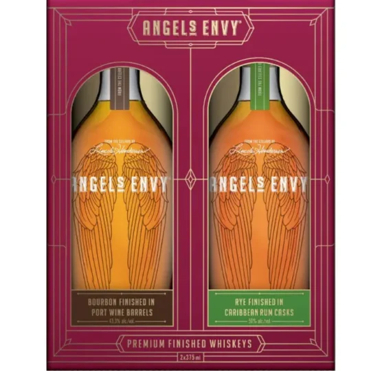 Angel's Envy Bourbon & Rye 375ml Gift Set