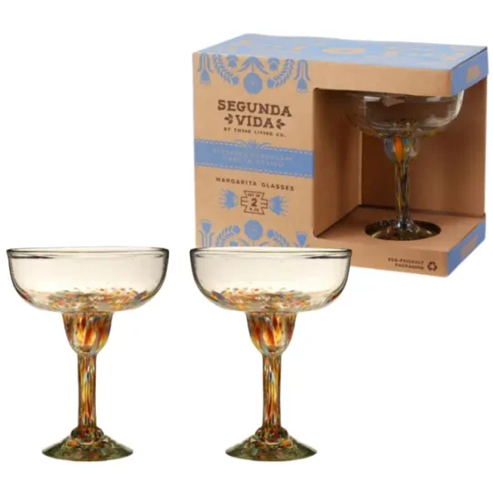Artistico Recycled Margarita Glass Set by Twine Living®