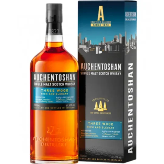 Auchentoshan Three Wood Single Malt Scotch Whisky 750mL