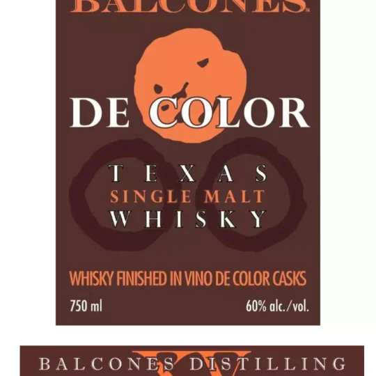 Balcones De Color Texas Single Malt Whiskey 750mL