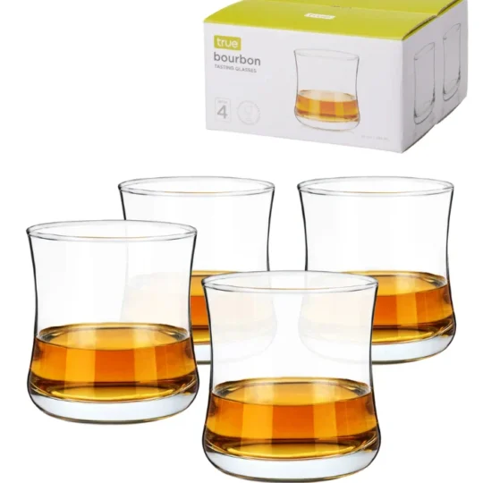 Bourbon 10 oz Tasting Glasses, Set of 4 by True Brands