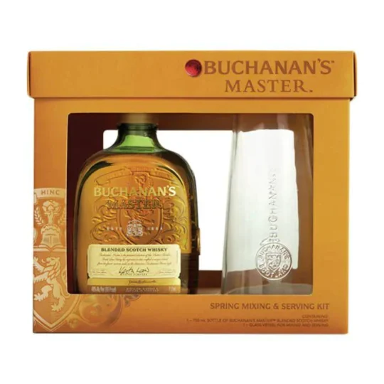 Buchanan's Master Scotch w/ Glass Vessel Gift Set