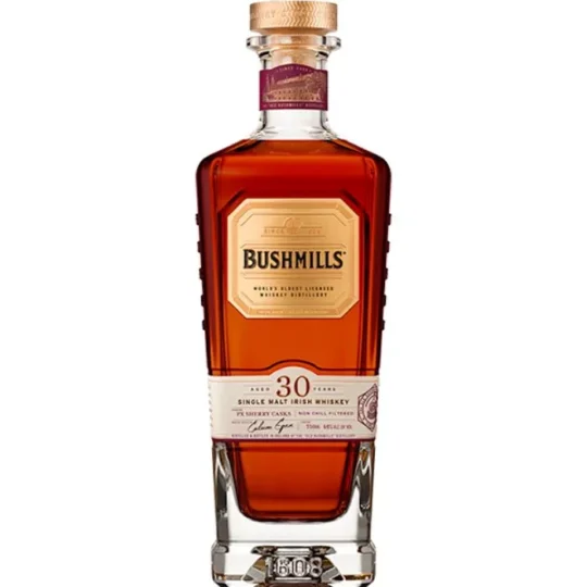 Bushmills 30 Year Old PX Sherry Cask Finish Single Malt Irish Whiskey