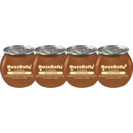 Buzzballz Cookie Nookie Pre-Mixed Cocktails 4-Pack