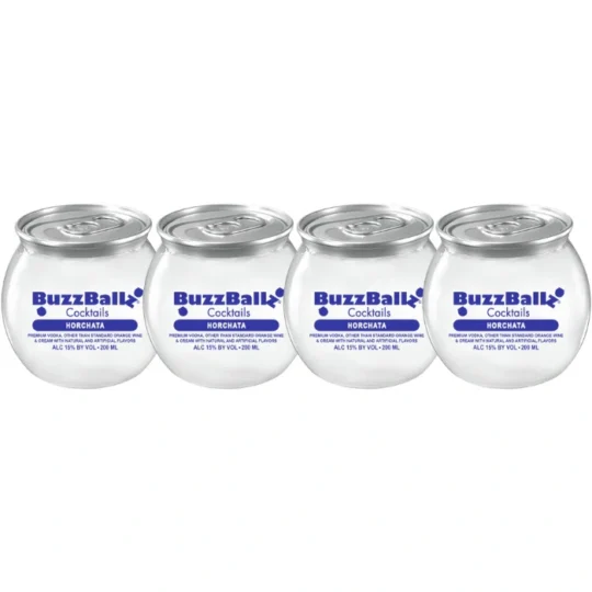 Buzzballz Horchata Pre-Mixed Cocktails 4-Pack