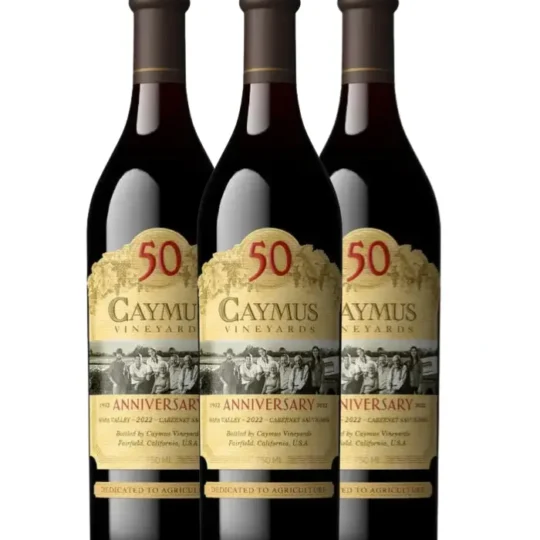 Caymus 50th Anniversary Napa Valley Cabernet Sauvignon 2022 3 Pack