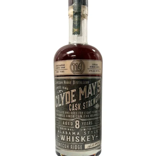 Clyde May's 8 Year Cask Strength Alabama Whiskey 114 Proof