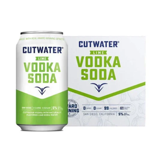 Cutwater Lime Vodka Soda 4 Pack