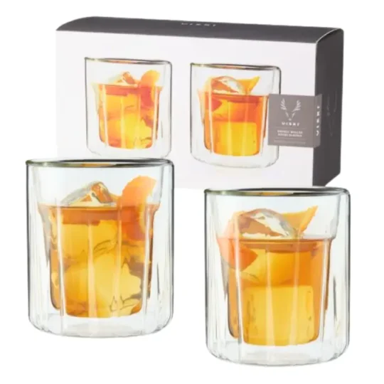 Double-Walled Rocks Glasses by Viski®
