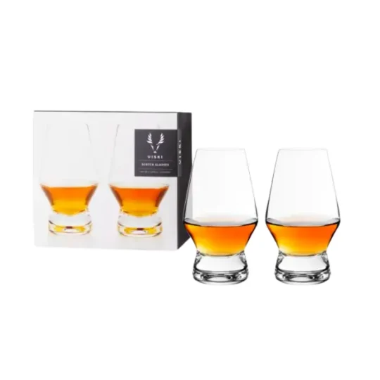 Footed Crystal Scotch Glasses by Viski
