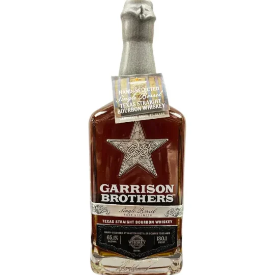 Garrison Brothers Cask Strength Single Barrel Bourbon Hand-Selected by "Whiskey Revolution" 750mL