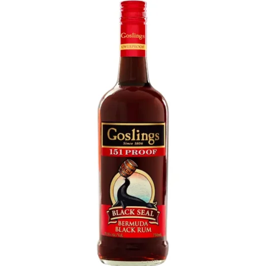 Goslings Black Seal 151 Proof Bermuda Rum 750mL