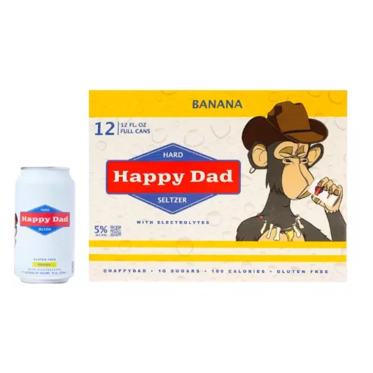 Happy Dad Banana Hard Seltzer 12-Pack