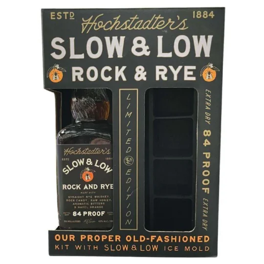 Hochstadter's Slow & Low Rock and Rye w/ Ice Mold Gift Set
