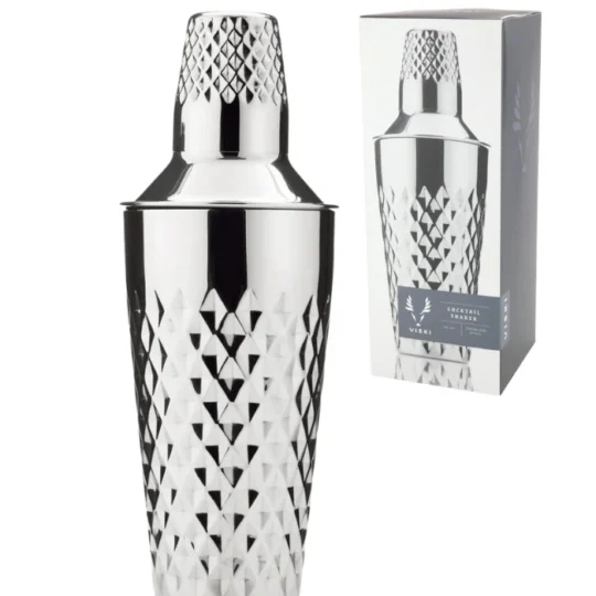 Irving Faceted Cocktail Shaker in Stainless Steel by Viski®