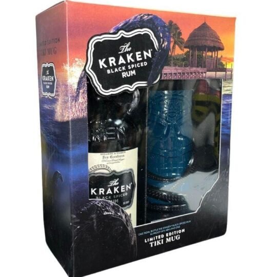 Kraken Black Spiced Rum w/ Limited Edition Tiki Mug Gift Set