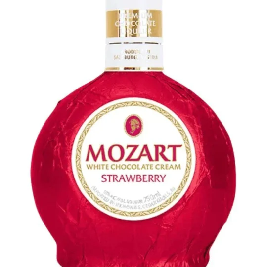 Mozart White Chocolate Cream Strawberry Liqueur 750mL