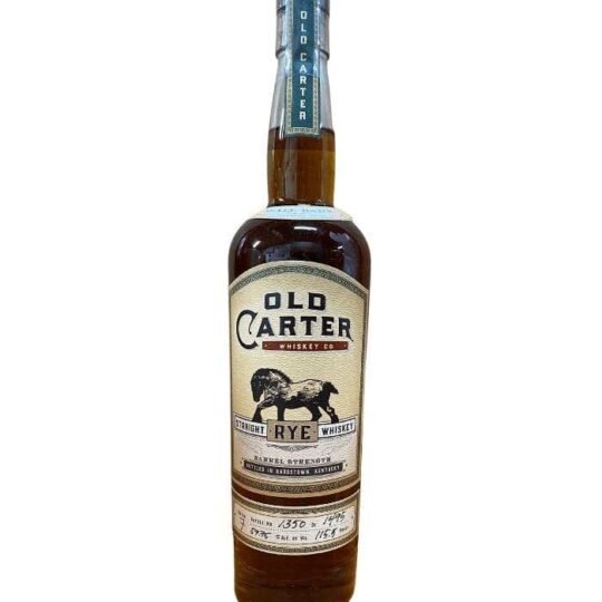 Old Carter Straight Rye Whiskey Batch 7 2021 Release