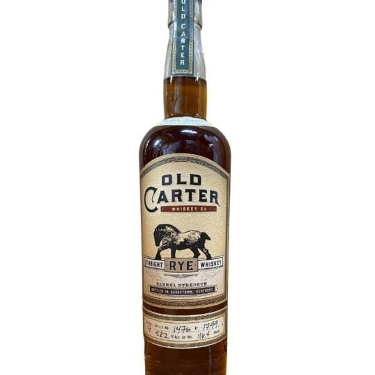 Old Carter Straight Rye Whiskey Batch 9 2021 Release