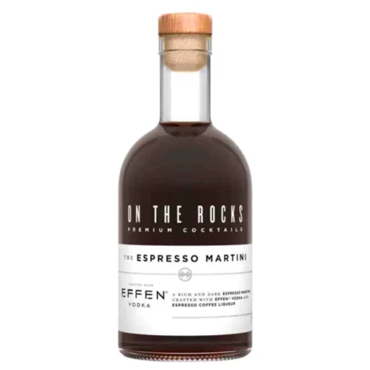 On The Rocks Espresso Martini Effen Vodka Premium Cocktails 375mL