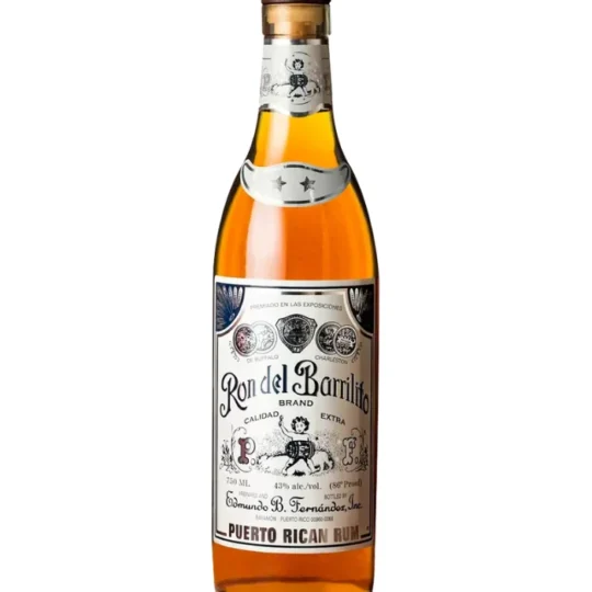 Ron Del Barrilito Two Star Puerto Rican Rum 750mL