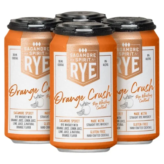 Sagamore Orange Crush Rye Whiskey Cocktails 4-Pack Cans