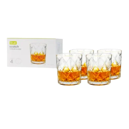 Scotch Glasses by True Set of 4