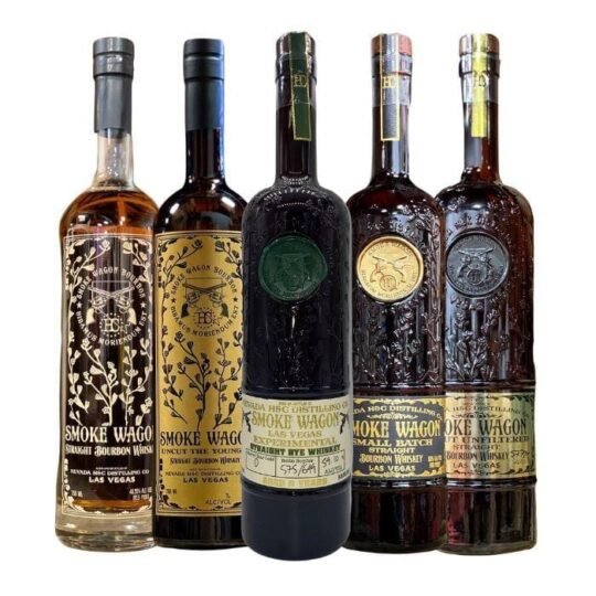Smoke Wagon Aged 9 Years Experimental Straight Rye Whiskey Barrel Char D Bundle