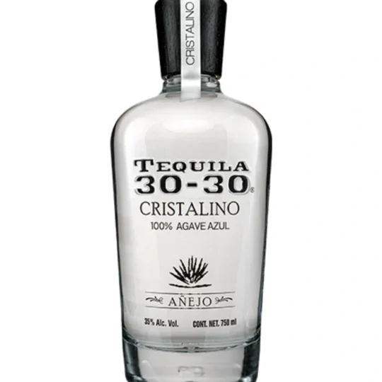 Tequila 30-30 Cristalino Anejo 750mL