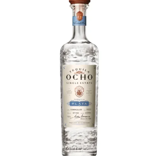 Tequila Ocho Plata Tequila 750mL