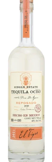 Tequila Ocho Single Estate Reposado El Tigre 2021 750mL