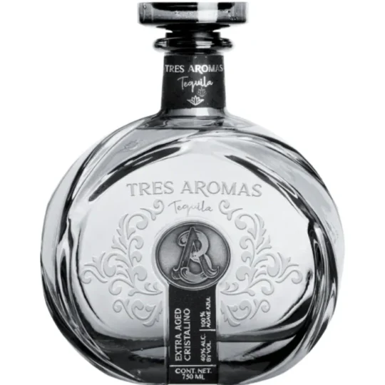 Tres Aromas Extra Aged Cristalino Tequila 750mL