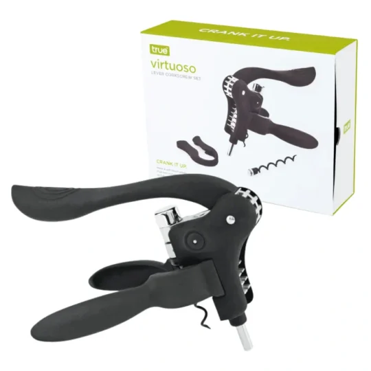 Virtuoso Lever Corkscrew Set by True Brands