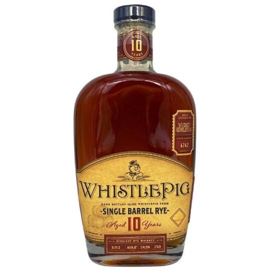 WhistlePig 10 Year Old "Whiskey Revolution" Single Barrel Rye Whiskey 750mL