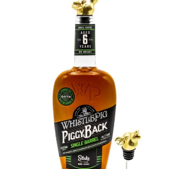 WhistlePig PiggyBack Rye: Stake F1® Team KICK Sauber Single Barrel Limited Edition Pour Snout