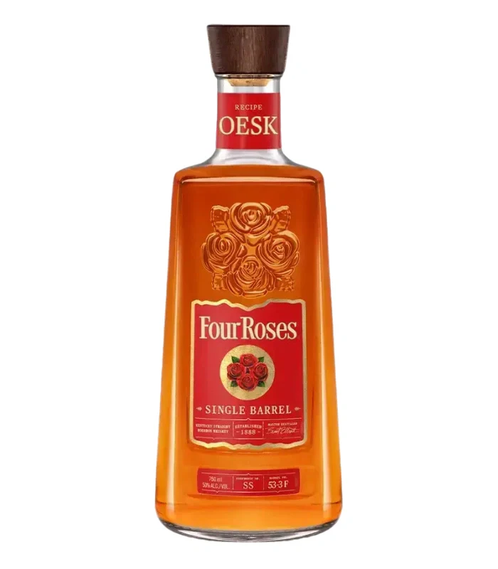 Four Roses OESK Single Barrel Bourbon – 750mL | 100 Proof Kentucky Straight Bourbon