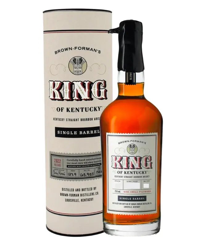 Brown Forman's King Of Kentucky 15 Year Old Bourbon 2022 Release Single Barrel #22 127.8 Proof