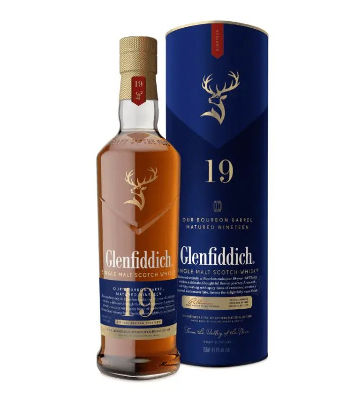 Glenfiddich 19 Year Bourbon Barrel Matured Single Malt Scotch Whisky 750mL