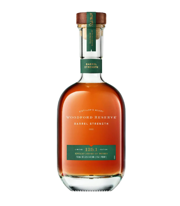 Woodford Reserve Barrel Strength Rye Whiskey 125.1 Proof 2025 Release 750mL